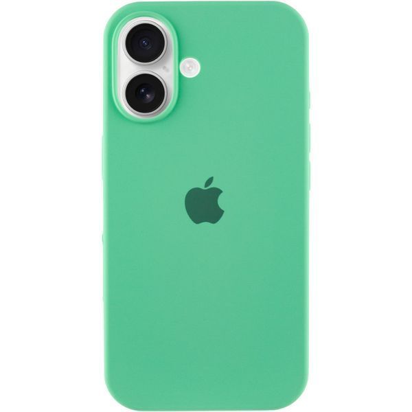 Чохол Silicone Case Full Protective (AA) для Apple iPhone 16 (6.1") Зелений / Spearmint 319347 фото