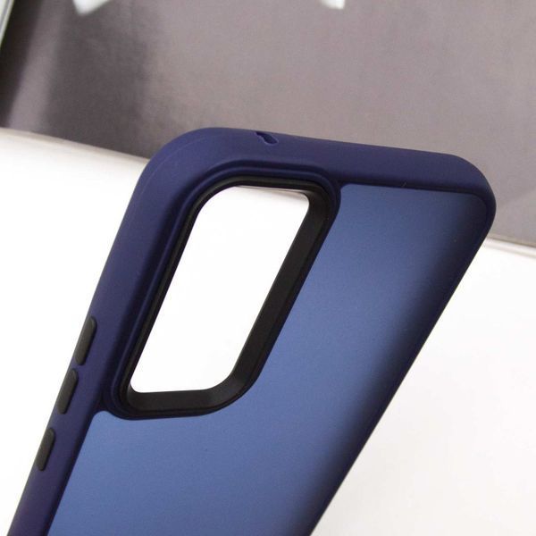 Чохол TPU+PC Lyon Frosted для Samsung Galaxy A36 5G Navy Blue 340708 фото