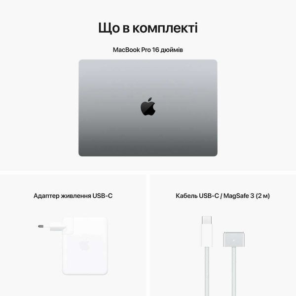 Ноутбук Apple MacBook Pro 16 12CPU/38GPU/64GB/2TB Space Gray Z174000QN (M2 Max) 264952 фото