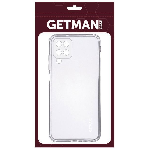 TPU чехол GETMAN Clear 1,0 mm для Samsung Galaxy A22 4G Бесцветный (прозрачный) 212217 фото