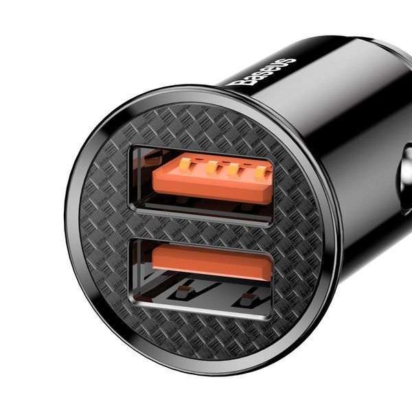 АЗП 2USB Baseus Circular Plastic A+A PPS (5A) (CCALL-YD01) Black 192681 фото