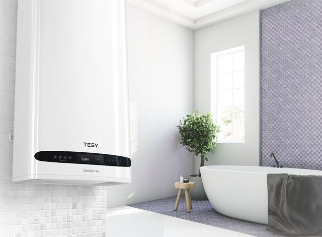 Водонагрівач електр. TESY Bellislimo Cloud плаский GCR 502722 E31 ECW Wi-Fi, 50л, 2,2кВт, ун. монтаж, електр. кер-ння, B, білий 365144 фото