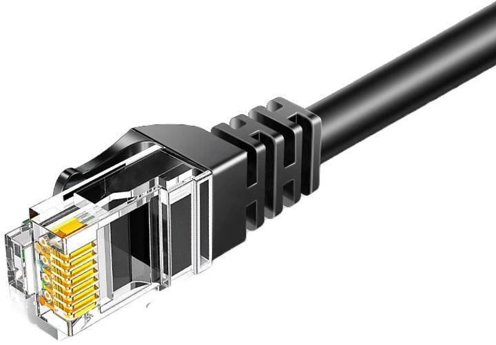 Кабель ESSAGER TopSpeed Cable Ethernet Cat6 RJ45 Splitter Network Round Cable 15m (EXCWXY-JSE01) Black 314346 фото