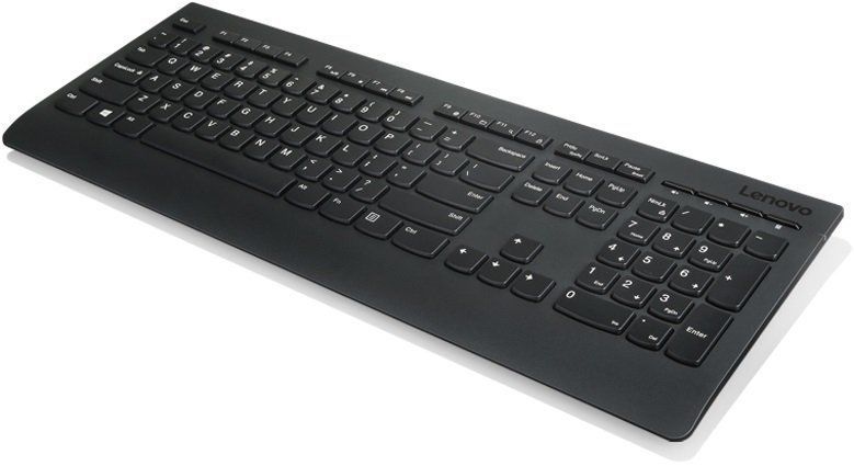 Клавіатура мембранна Lenovo Professional 108key, WL, EN/UKR/RU, чорний (4Y41D64797) 362888 фото