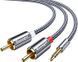 Кабель ESSAGER Monster RCA Audio Cable Jack 3.5 to 2 RCA Cable 3.5mm Jack to 2RCA Male Splitter Aux Cable Wire 3M (EYPZJ-MYC0G) 314595 фото 2