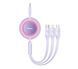 Кабель Baseus Bright Mirror 2 Series 3-in-1 (Micro USB+Lightning+Type-C) 100W (1.1m) CAMJ010205 Purple 274272 фото 1