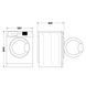 Пральна машина Whirlpool фронтальна, 10кг, 1400, A+++, 60см, дисплей, пара, інвертор, люк чорний, білий (FFB10469BVUA) 374175 фото 8