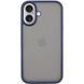TPU+PC чохол Metal Buttons для Apple iPhone 16 (6.1") Синій 318262 фото 1
