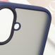 TPU+PC чохол Metal Buttons для Apple iPhone 16 (6.1") Синій 318262 фото 5