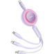 Кабель Baseus Bright Mirror 2 Series 3-in-1 (Micro USB+Lightning+Type-C) 100W (1.1m) CAMJ010205 Purple 274272 фото 2