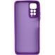 Чохол TPU GETMAN Liquid Silk Full Camera для Xiaomi Redmi Note 11 (Global) / Note 11S Фіолетовий / Purple 340653 фото 2