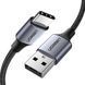 Кабель UGREEN US288 USB 2.0 To USB Type-C Cable Nickel Plating Aluminum Braid 3A 0.25m (60124) Black 283268 фото 2