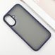 TPU+PC чохол Metal Buttons для Apple iPhone 16 (6.1") Синій 318262 фото 3