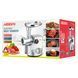 М'ясорубка Ardesto, 3000Вт, продук.-2.6кг/хв, 4 решітки + для ковб., кеббе, 3 терки, метал, сріблястий (MGA-3000W) 363396 фото 35