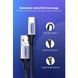 Кабель UGREEN US288 USB 2.0 To USB Type-C Cable Nickel Plating Aluminum Braid 3A 0.25m (60124) Black 283268 фото 5