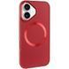 TPU чохол Bonbon Metal Style with MagSafe для Apple iPhone 16 Plus (6.7") Червоний / Red 322906 фото 3