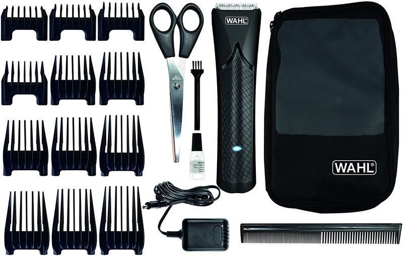 Машинка для стрижки WAHL Li EU black, акум., роторний мотор, насадок-12, кейс,ножиці, гребінець в компл, сталь, чорний (1661.0465) 361937 фото