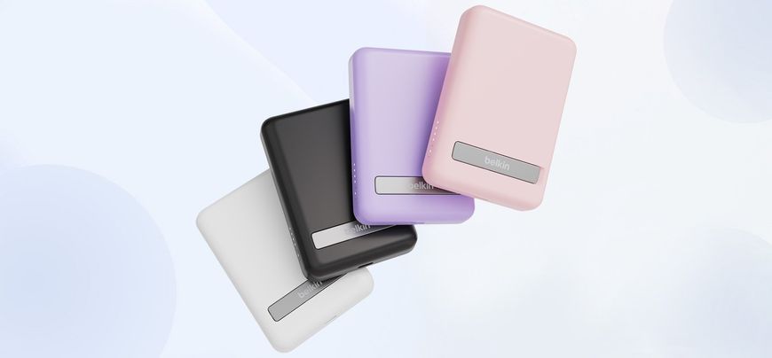 Акумулятор портативний літій-іонний Power Bank Belkin 5000мА&middot;год, 7.5Вт, MagSafe, чорний (BPD004BTBK) 366303 фото