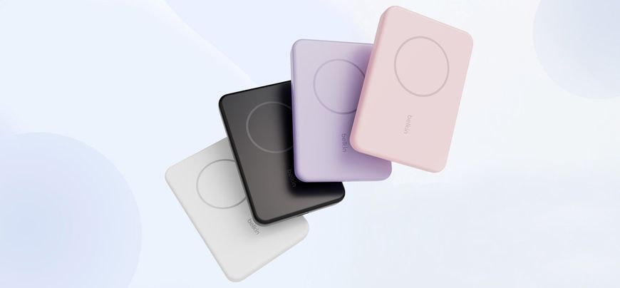 Акумулятор портативний літій-іонний Power Bank Belkin 5000мА&middot;год, 7.5Вт, MagSafe, чорний (BPD004BTBK) 366303 фото