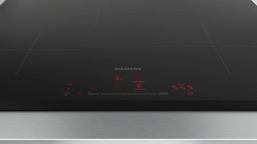 Варильна поверхня Siemens індукційна, 60см, розширена зона, чорний (EH65KHFB1E) 367460 фото