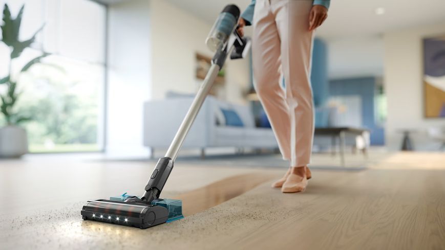 Пилосос Philips безпровідний 3000 Series, конт пил -0.27л, автон. робота до 60хв, вага-1.5кг, турборежим, сірий (XC3131/01) 375747 фото