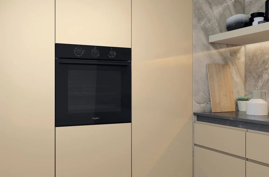 Духова шафа Whirlpool електрична, 71л, A, конвекція, чорний (OMK38HU0B) 371458 фото