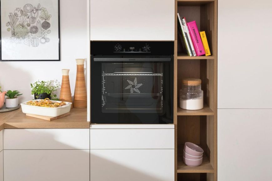 Комплект Gorenje (духовка електрична BO6735E05B + поверхня газова на склі GTW641EB), 743549, чорн (SET_BO6735E05B_GTW641EB) 374704 фото