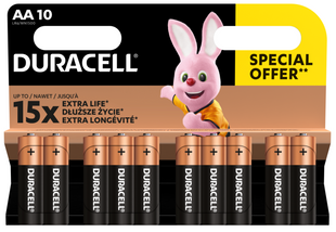 Батарейка DURACELL LR06 MN1500 уп. 1x10 шт. 306295 фото