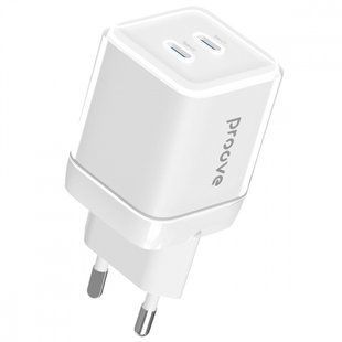 Зарядний Пристрій Proove Pure GaN Max 67W (Type-C + Type-C) (WCPU67022202) White 337001 фото