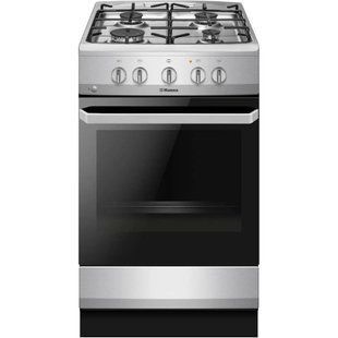 Плита газова Hansa, 50х60см, 67л, емаль, газ контр., нержавіюча сталь 390340 фото