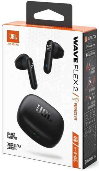 Навушники JBL Wave Flex 2 (JBLWFLEX2BLK) Black 327823 фото