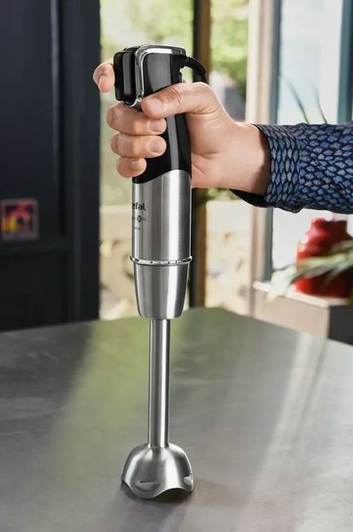 Блендер Tefal заглибний Infiny Force Pro, 1200Вт, 9в1, чаша-800мл, чопер-500мл, спіралайзер, турборежим, чорний (HB95LD38) 367118 фото