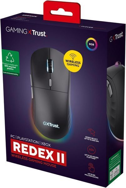 Миша Trust GXT 926 REDEX II, WL/USB-A/USB-C, чорний (25126_TRUST) 362113 фото