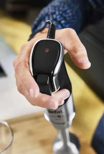Блендер Tefal заглибний Infiny Force Pro, 1200Вт, 9в1, чаша-800мл, чопер-500мл, спіралайзер, турборежим, чорний (HB95LD38) 367118 фото