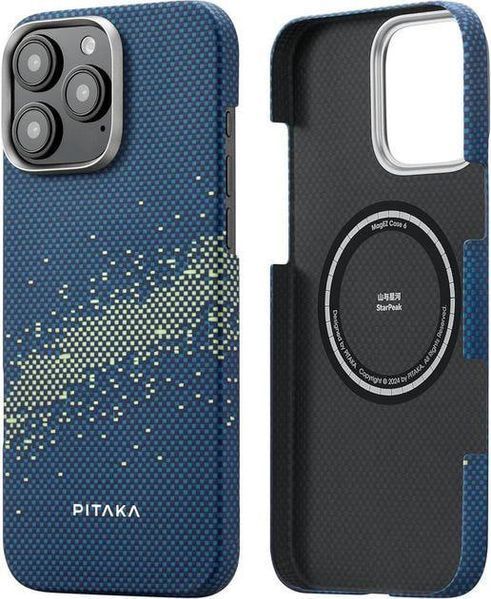 Чохол-накладка iPhone 16 Pitaka Tactile Woven Case StarPeak - Milky Way Galaxy (KI1601MYG) 377941 фото