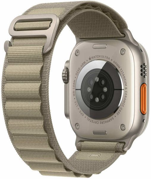 Смарт-годинник Apple Watch Ultra 2 GPS + LTE 49mm Titanium Case With Olive Alpine Loop - Small MREX3 277302 фото