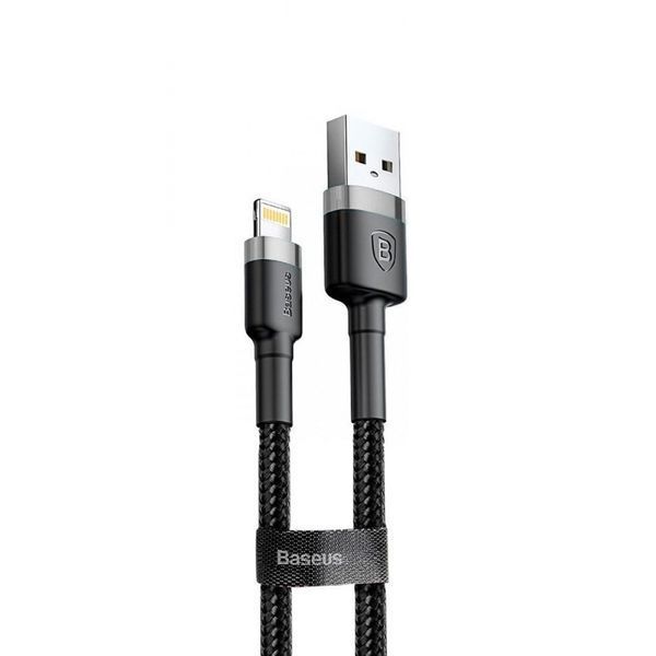 Кабель Baseus Cafule Lightning (CALKLF-AG1) Grey/Black 0.5m 192693 фото