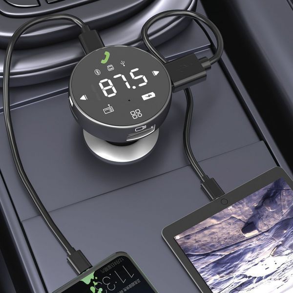 FM-трансмітер Proove Sound Sync 30W (PD+QC3.0) Type-C+USB (FMSS30110003) Grey 285243 фото