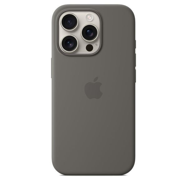 Чохол-накладка Apple iPhone 16 Pro Silicone Case with MagSafe - Stone Gray (MYYL3) 322323 фото