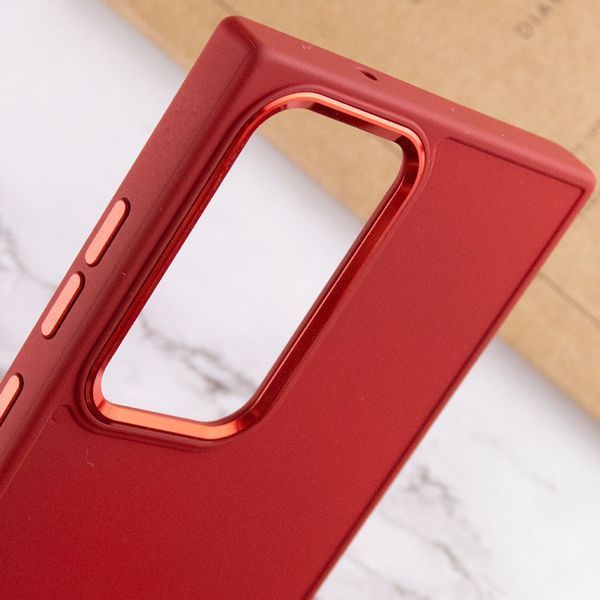 TPU чохол Bonbon Metal Style для Samsung Galaxy S24 Ultra Червоний / Red 284985 фото