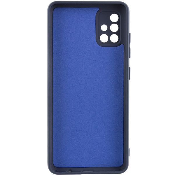 Чохол TPU GETMAN Liquid Silk Full Camera для Samsung Galaxy A51 Синій / Midnight Blue 345326 фото