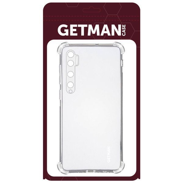 TPU чохол GETMAN Ease logo посилені кути для Xiaomi Mi Note 10 / Note 10 Pro / Mi CC9 Pro Безбарвний (прозорий) 202100 фото