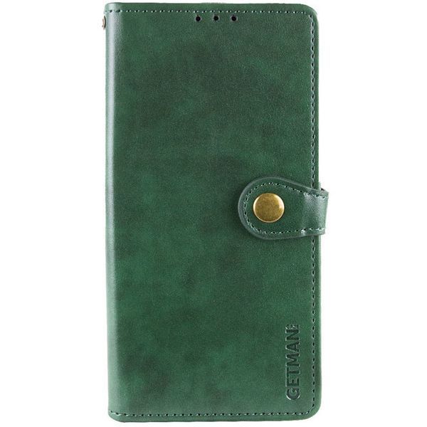 Шкіряний чохол книжка GETMAN Gallant (PU) для Samsung Galaxy S24 Ultra Зелений 284407 фото