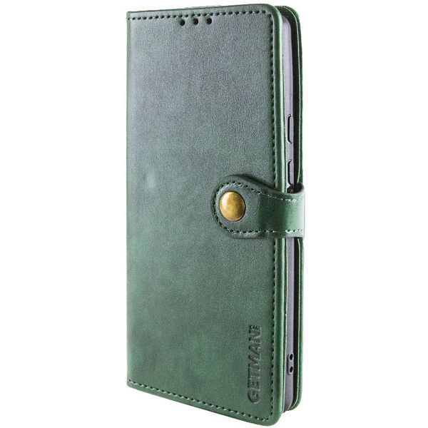 Шкіряний чохол книжка GETMAN Gallant (PU) для Samsung Galaxy S24 Ultra Зелений 284407 фото