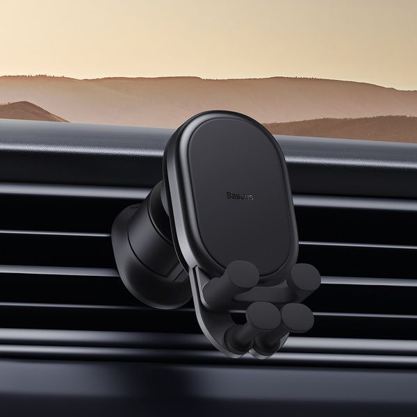 Автомобільний тримач Baseus Stable Gravitational Car Mount Air (Air Outlet Version) (SUWX020001) Black 266312 фото