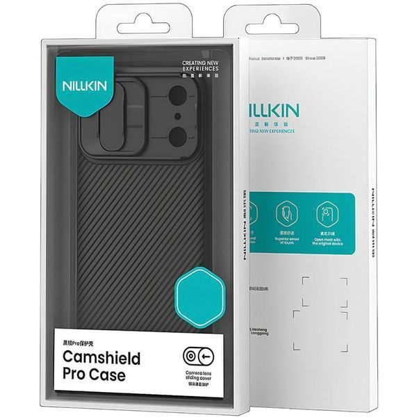 Карбонова накладка Nillkin CamShield Pro для Apple iPhone 17 Pro (6.3") Black 398546 фото