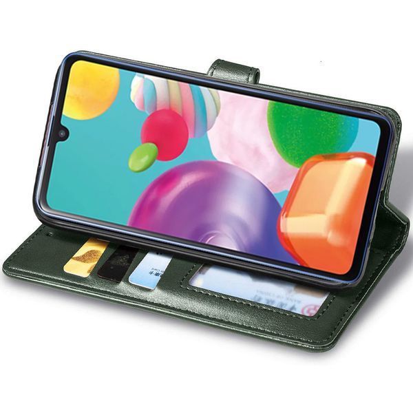 Шкіряний чохол книжка GETMAN Gallant (PU) для Samsung Galaxy S24 Ultra Зелений 284407 фото
