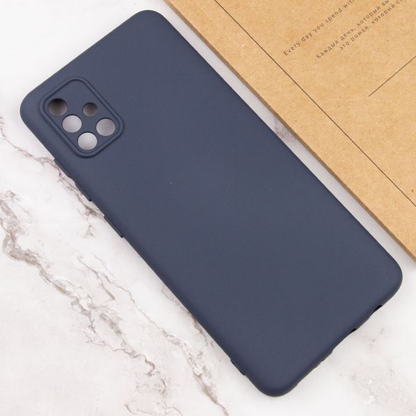 Чохол TPU GETMAN Liquid Silk Full Camera для Samsung Galaxy A51 Синій / Midnight Blue 345326 фото