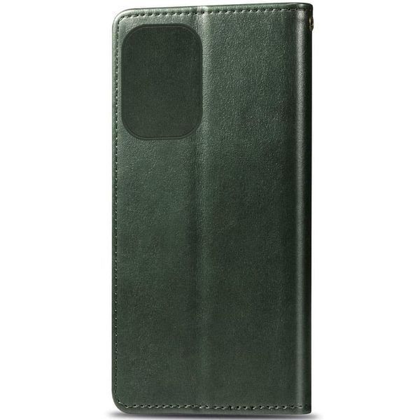 Шкіряний чохол книжка GETMAN Gallant (PU) для Samsung Galaxy S24 Ultra Зелений 284407 фото