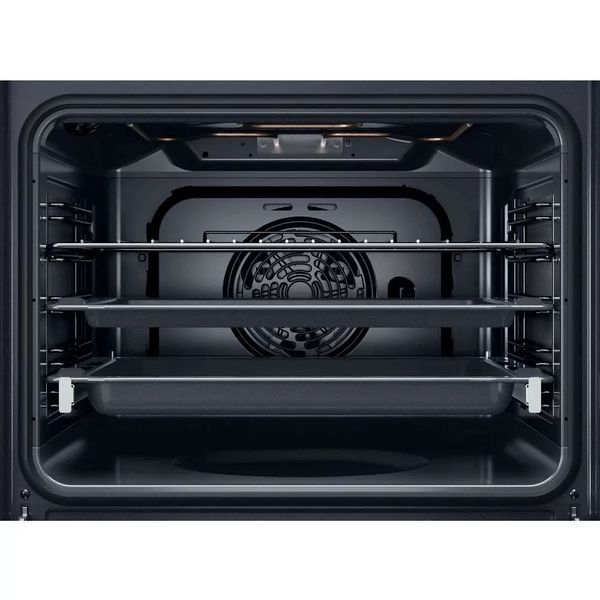 Духова шафа Whirlpool електрична, 71л, A+, дисплей, конвекція, телескопічні напрямні, пара, чорний (OMSR58CU1SB) 371459 фото